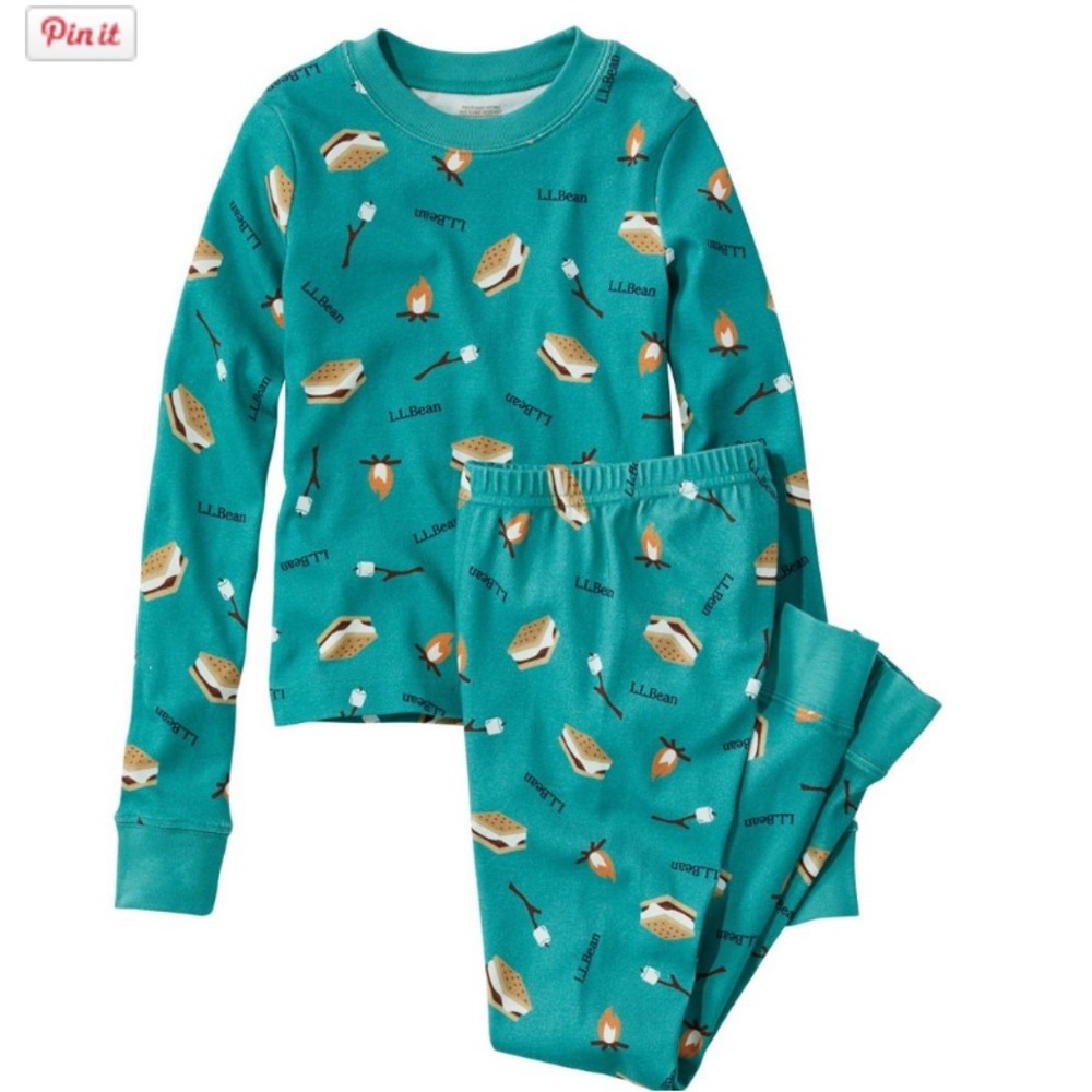 LL Bean youth s’mores pajamas - size 14